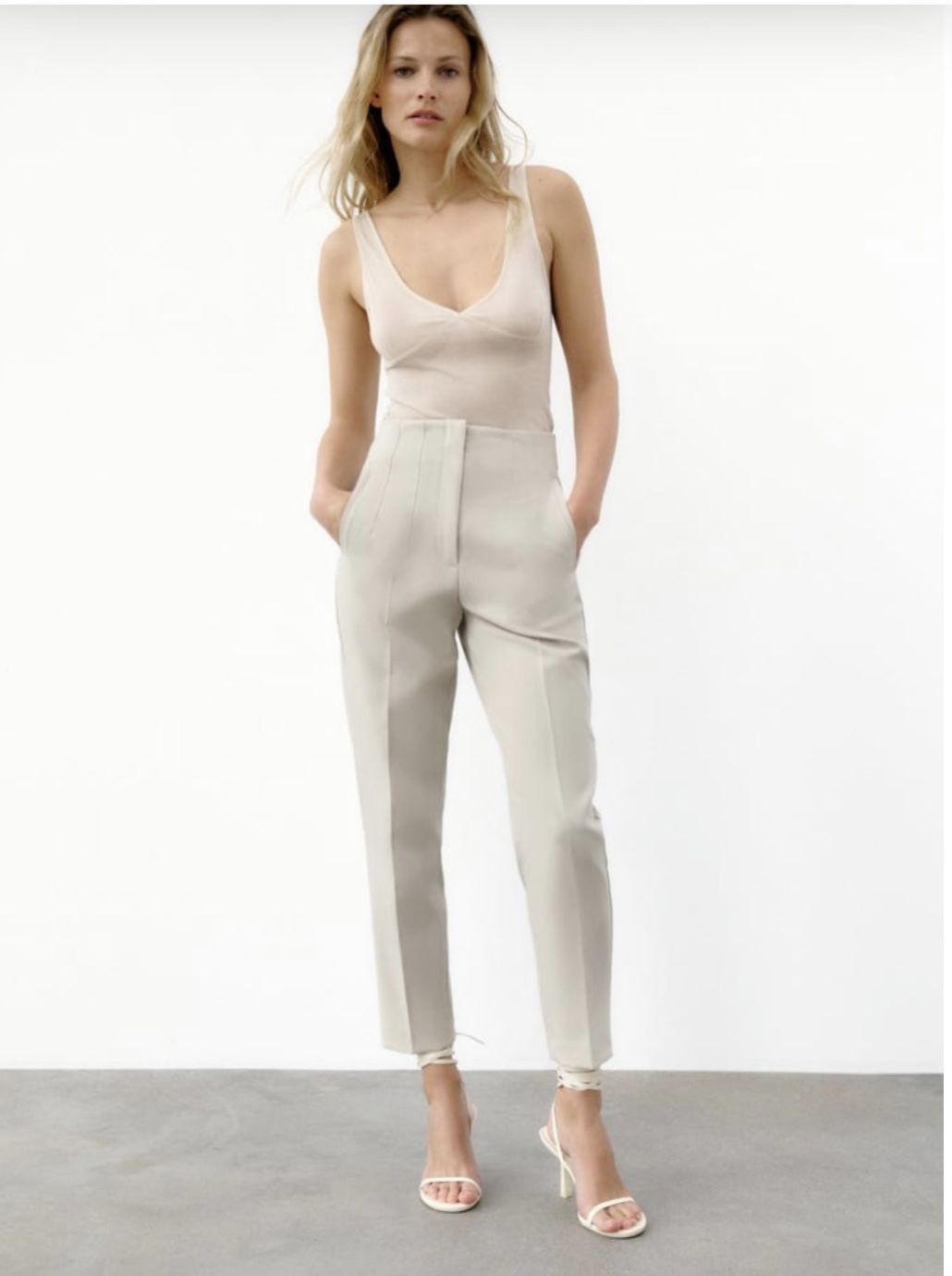 zara highwaist trauser