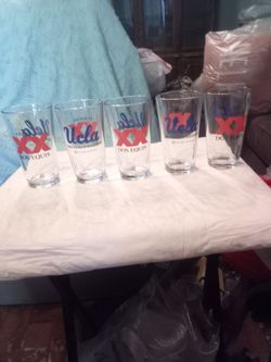 Dos Equis glasses.