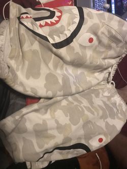 BAPE SHORTS. LARGE. FITS LIKE MEDIUM. GREAT CONDITION. NOT CHEAP STUFF