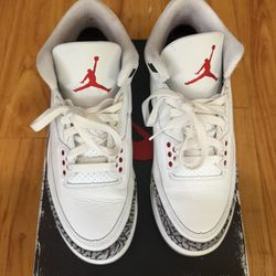 Jordan 3 White Cement Reimagined Size 8.5 Used 