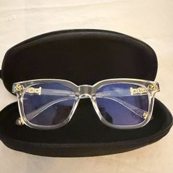 Blue light clear glasses