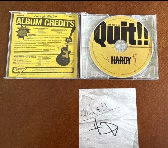 Hardy Quit!! Signed CD Autographed