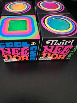 4 needoh bundle - 3 twirl and 1 cool cube