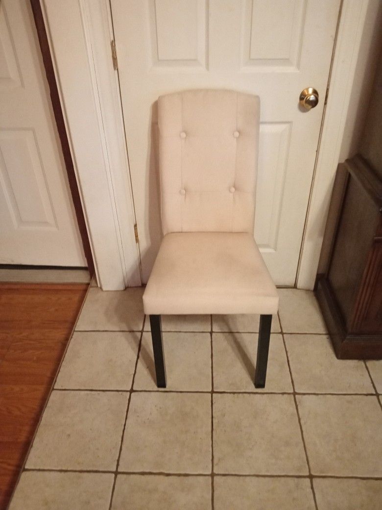 Beige Cushion Accent Chair