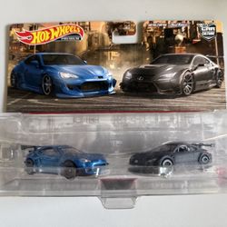 Hot Wheels Premium Car Culture 2 Pack Pandem Subaru BRZ & Lexus RC F GT3