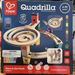 New In Box! Hape Quadrilla Marble Run Construct Track Your Way! $20 (#C-136)