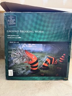 Ground Breaking Giant Snake Worm Halloween Decoration - Nightmare Before Christmas