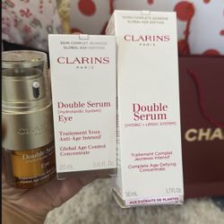 Clarins Double Eye Serum ($30) Double Serum ($55)