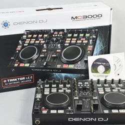 Denon DJ MC3000 professional DJ mixer with case