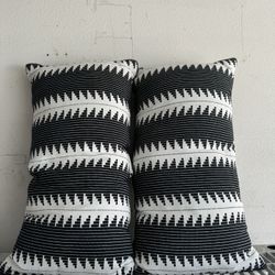 Black and white pillows from target