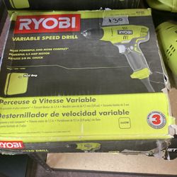 RYOBI Corded 3/8 Drill $30
