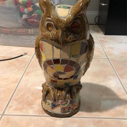 Mosaic Tile Owl Decor