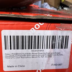 Hudraulic power steering  rack and pinion for honda accord 2012