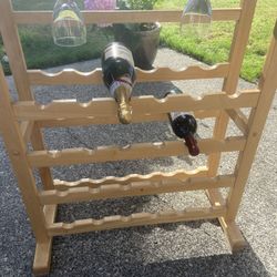Wine Rack Display Table For Dining Living Areas