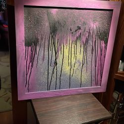 28/28 Hand  Painting On Boar Signed Local Artist