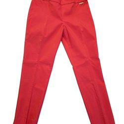 Tory Burch Designer Coral Ankle Dress Pants Trousers Side Zip Size 6