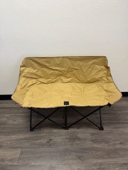 2-Person Folding Camping Chair / Outdoor Loveseat with Carry Bag