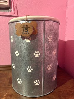 Galvanized Metal Pet Food Storage Container