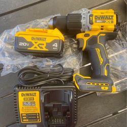 DEWALTe 20V Brushless Hammer Drill With 4 Amp Battery 