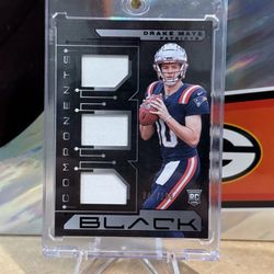 Drake Maye Tri Patch Black /199