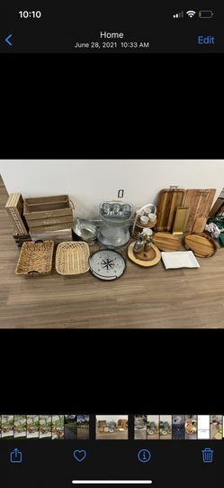 Wooden Boards/crates/platters/faux Greenery