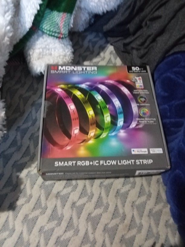 Monster Smart Rgpic Flow Light Strip 50 Ft Long
