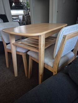 Small Dining Table Set with 2 Chairs. New verly assembled.  $150 OBO