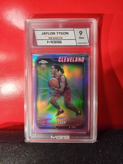 2024-25 Topps Chrome - Jaylon Tyson #168 Pink Refractor (RC) MGS 9 MT