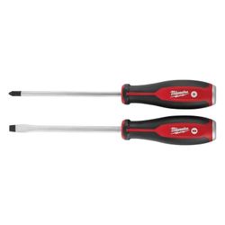 2 Piece Demolition Screwdriver Set With Steel Cap For Heavy Duty Use