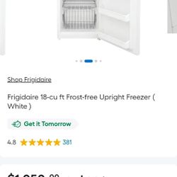BRAND NEW IN BOX!!! Frigidaire 18-cu ft Frost-free Upright Freezer FREE DELIVERY (to select areas)