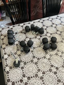 15 pieces of Assorted Furniture Caster Wheels and Bassick Single Wheel $0.75 each or $10 all