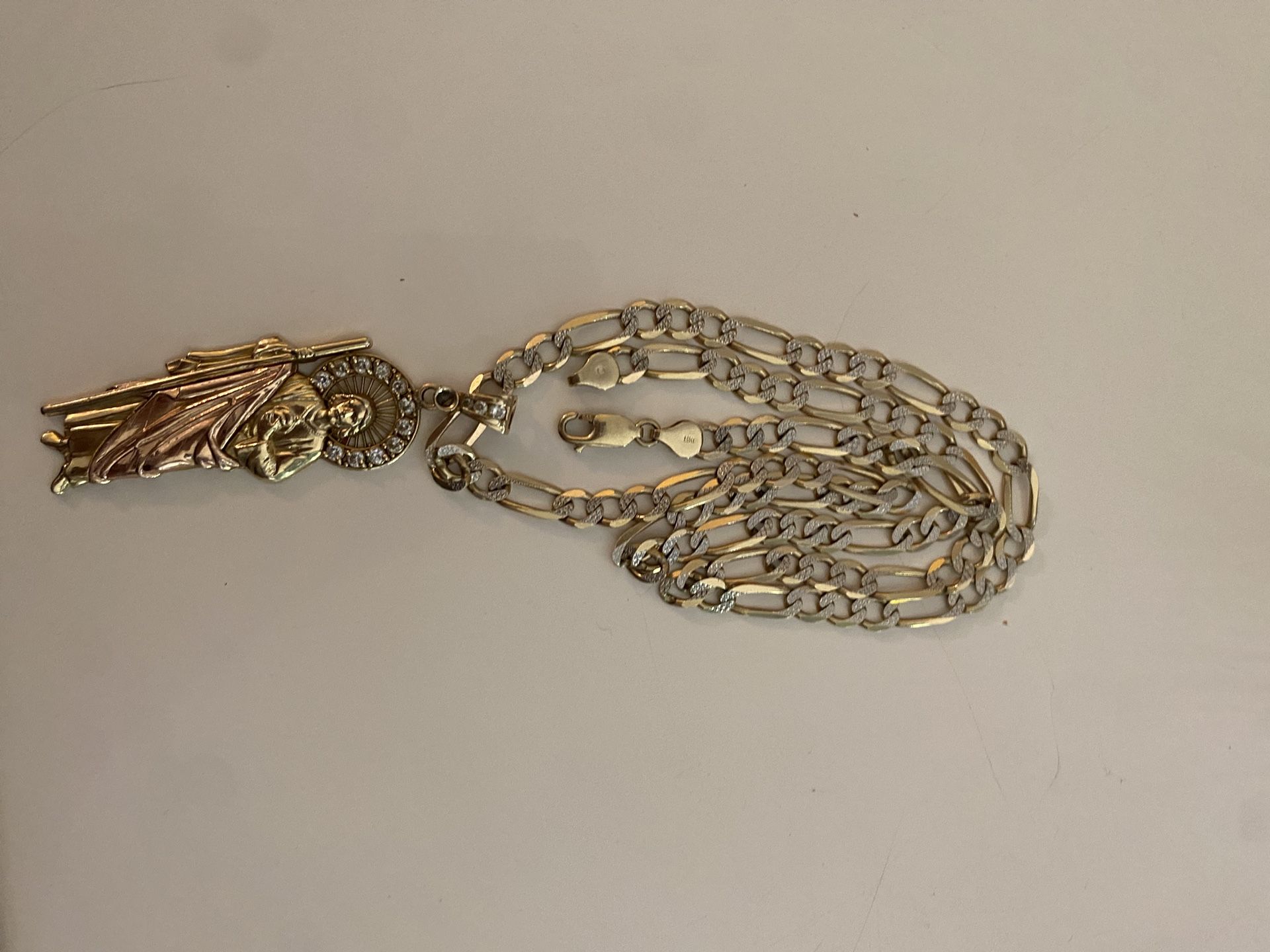 San Juda Diamond Cut Necklace 14kt