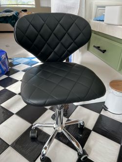 Black Vanity Swivel Chair