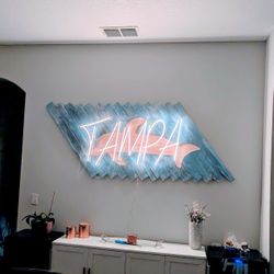 Wall Hang Art Neon Dolphin