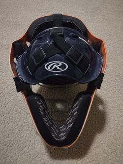 Baseball catcher helmet