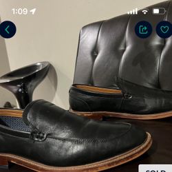 Aston Grey Salkin leather loafers size 13