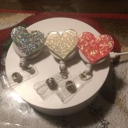 Heart badge holders