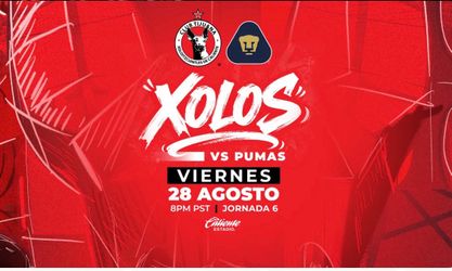 Tengo 4 xolo pases zona 2 Xolos vs pumas Gilberto mora