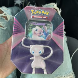 Pokemon TCG Mew V Sealed Tin 1 Foil 4 Booster Packs 2021