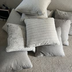 Couch Pillows Grey