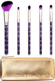 Disney Villains Evil Queen Cosmetic Bag & 5 Brush Set For Makeup -