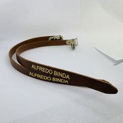 Alfredo Binda Leather Toe Straps Dino Bianchi Made In Italy