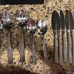 Kitchen Utensils - Butter Knives, forks, spoons