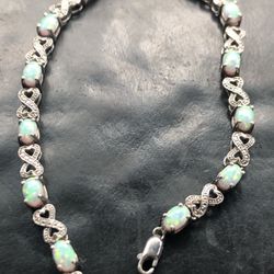 Opal & Diamond Bracelet