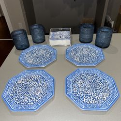 Lilly Pulitzer Glasses Plates & Napkins