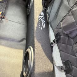 ten inch double subs and amp (with wiring) for gmc and chevy 2014-18 CREW CAB