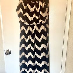 Beige And Brown Sundress Size XL
