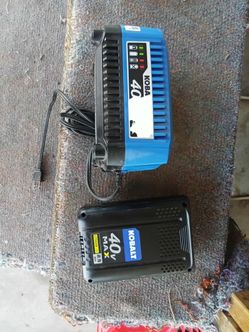 Kobalt 40v max battery and charger