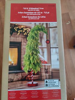 4.5' Pre-Lit Whimsical Tree with LED Lights. New. Costco . Grinch. Christmas tree