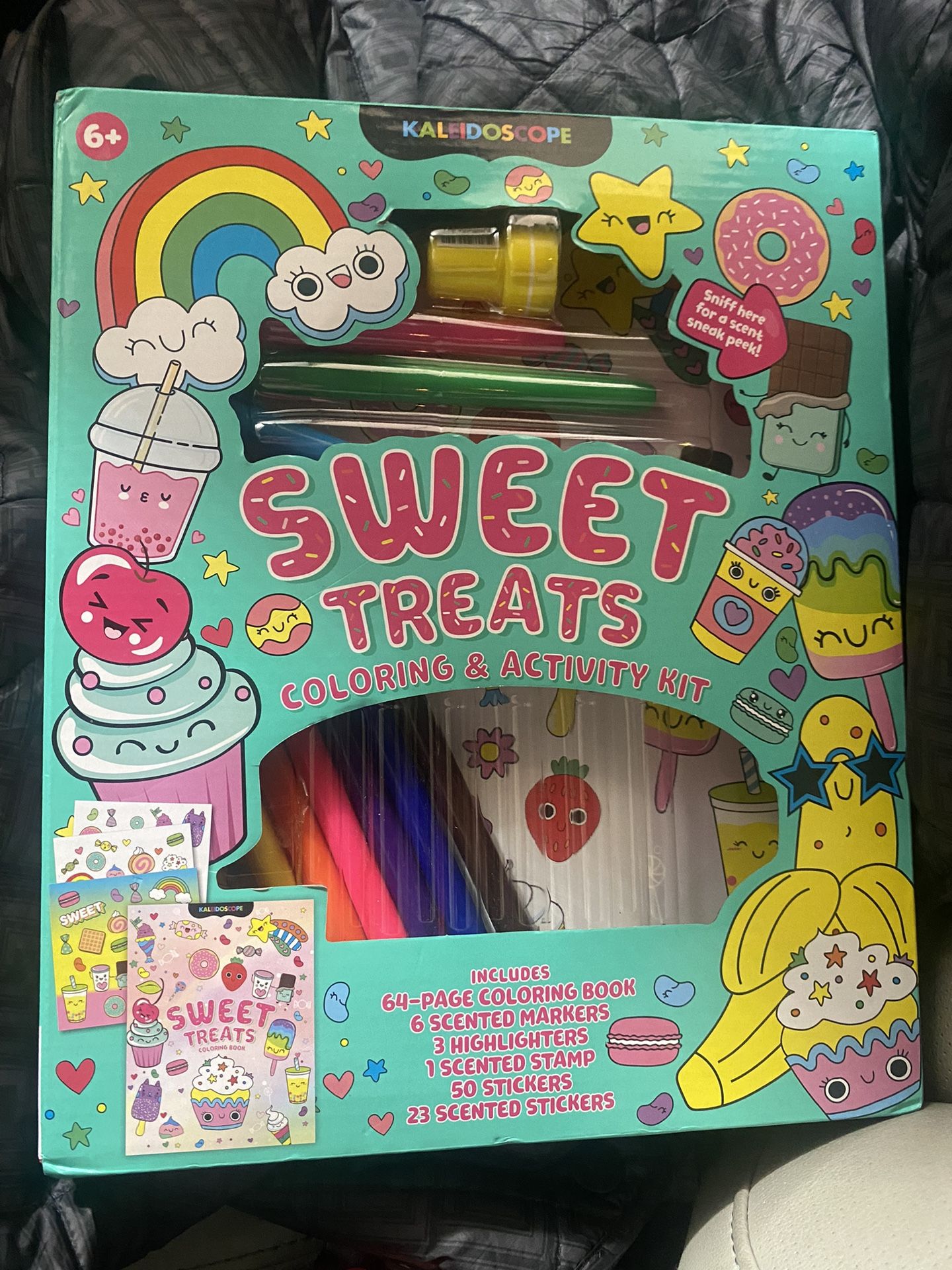 Kaleidoscope: Sweet Treats Coloring & Activity Kit, Kid's Dessert Themed Coloring Book (Paperback)